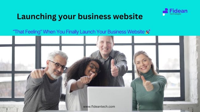 launching your business website